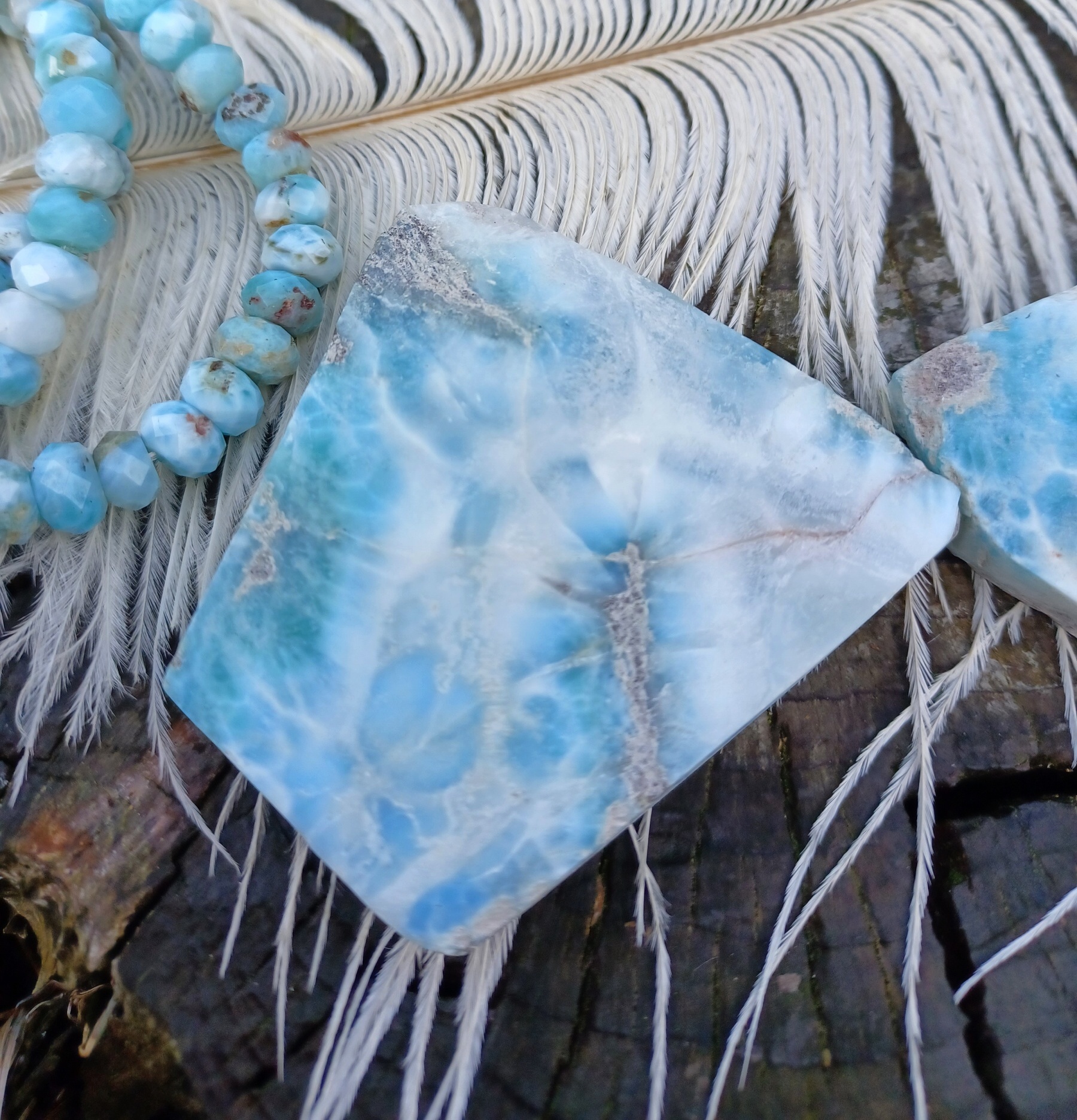 Larimar plátek 50g