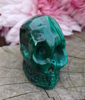 Lebka alien malachit 40g