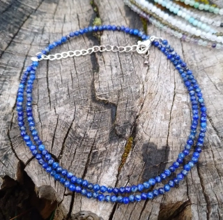 Lapis lazuli jemný náhrdelník